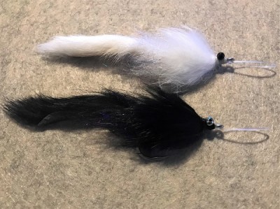 All white &amp; all black bunny flies